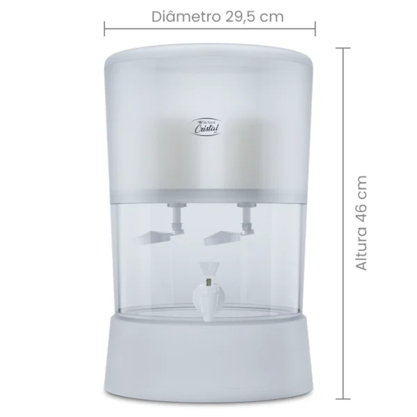 Filtro Cristal Plus - 8 litros + 2 velas - Imagem 2